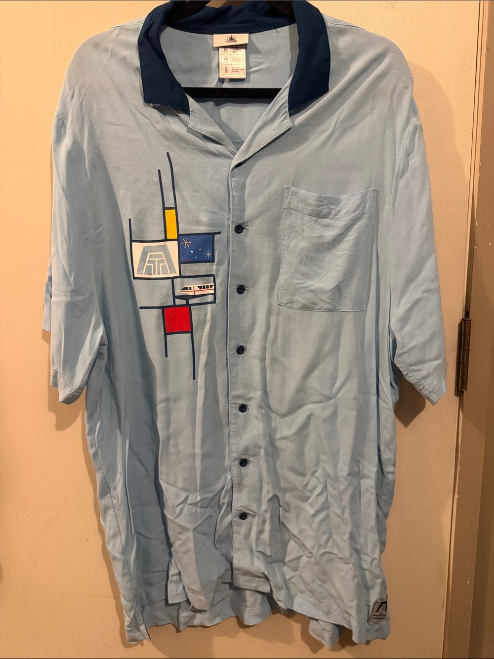 Walt Disney World 50th Anniversary Vault Contemporary Resort Button down shirt